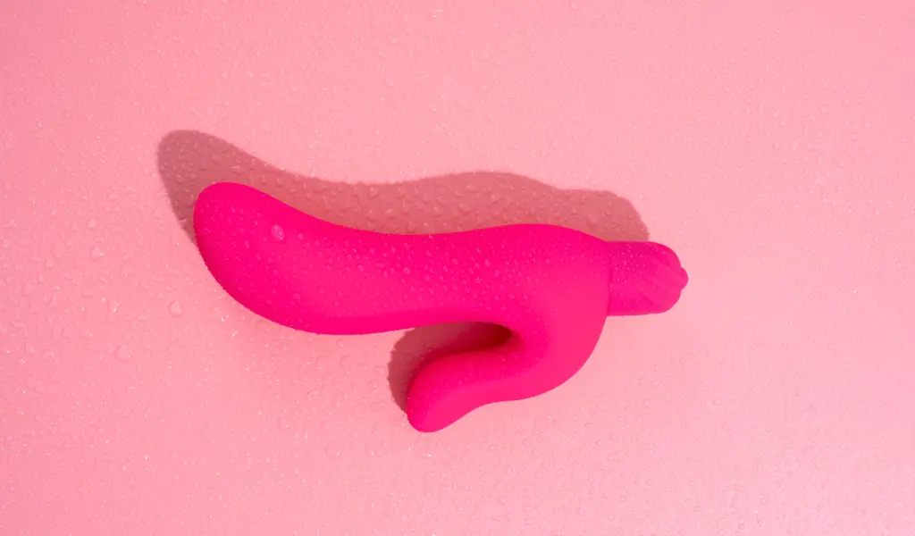 An image of a pink rabbit vibrator.