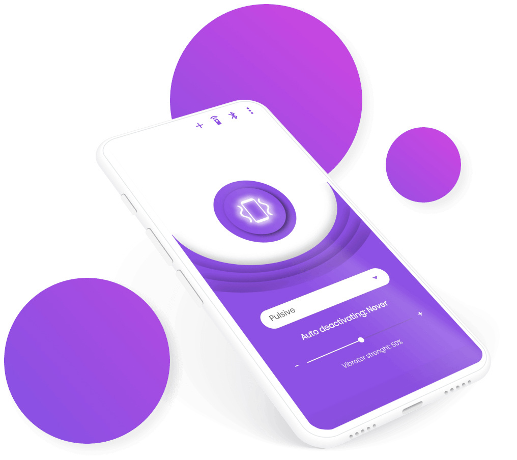 The Vibrava app, running on a phone.